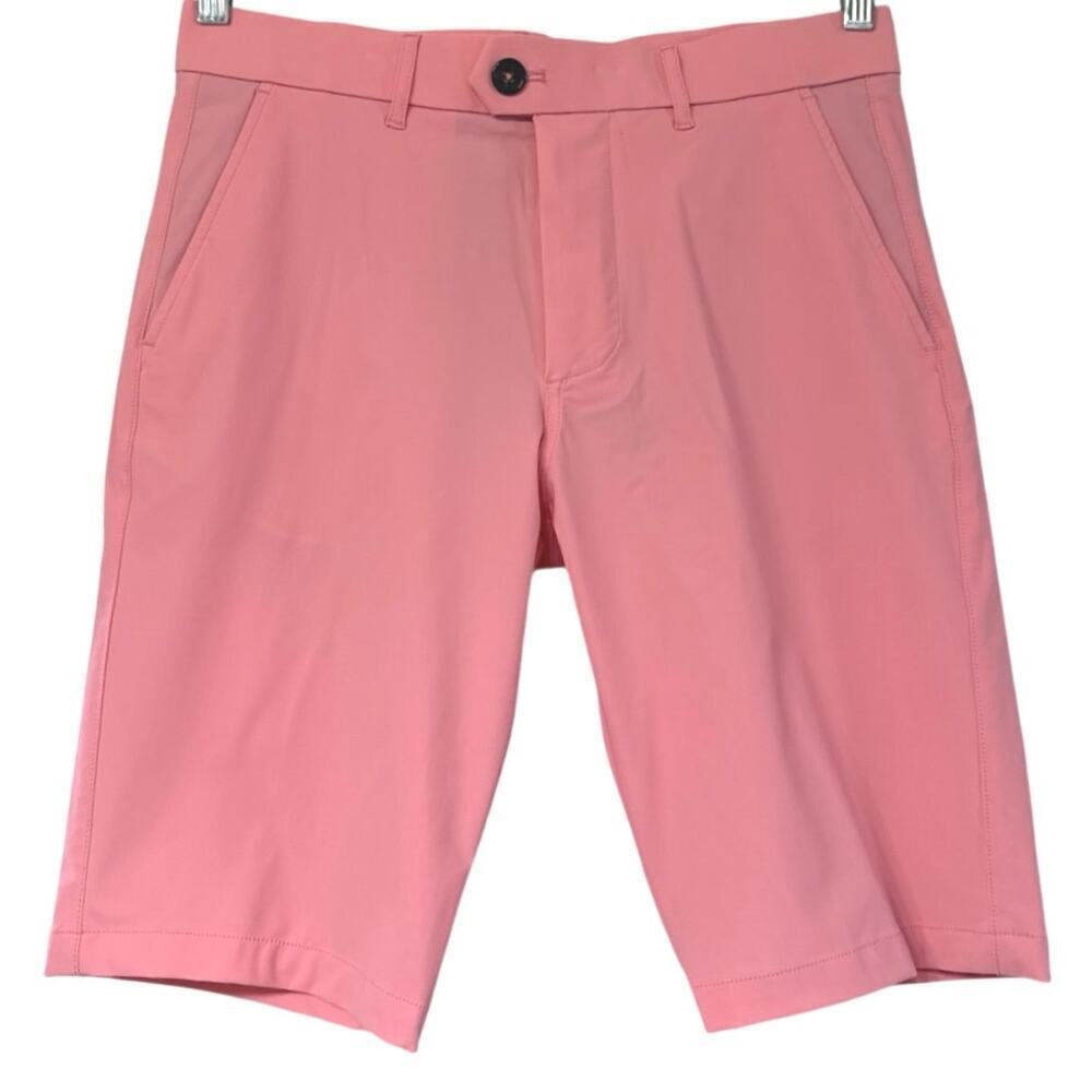 Greyson Montauk Performance Golf Shorts 10” Inseam Pink Men’s Sz 30 EUC